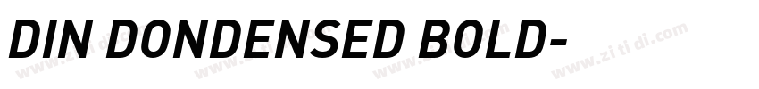 DIN DONDENSED BOLD字体转换